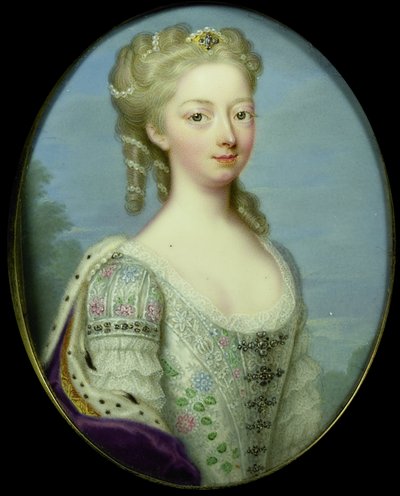 Retrato de Ana, Princesa Real y Princesa de Orange (1709-1759) de Christian Friedrich Zincke